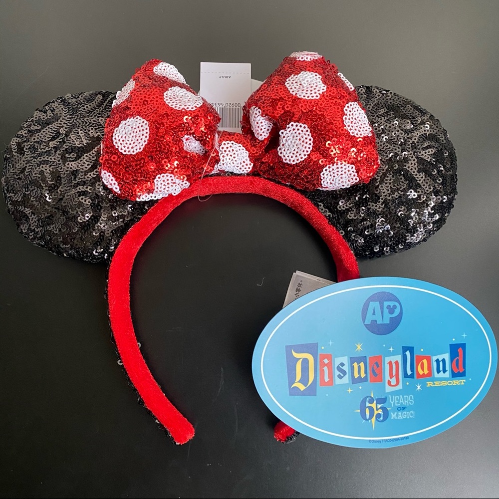 Disney Sequined Polka Dot Minnie Mouse Ears